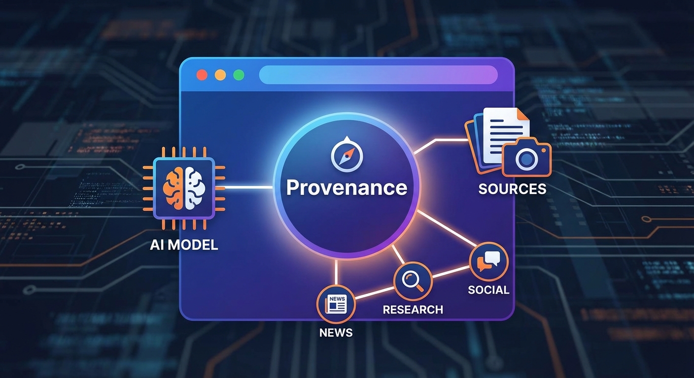 เบราว์เซอร์-แพลตฟอร์มผลักดัน ‘AI‑Provenance’ ติดแท็กแหล่งที่มา โมเดล และพรอมต์ ลดปัญหา deepfake