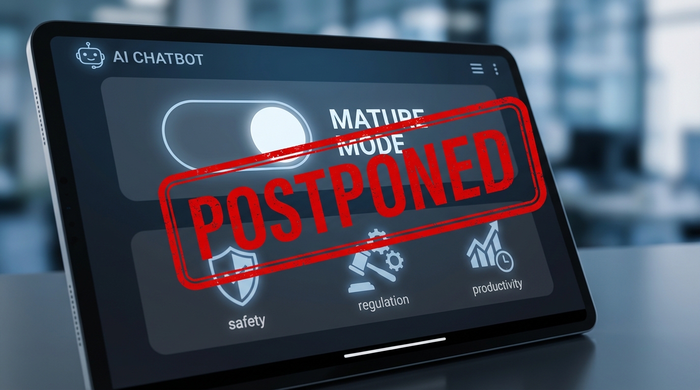 OpenAI เลื่อนเปิดโหมด 'ผู้ใหญ่' ใน ChatGPT ชี้ต้องเน้นภารกิจสำคัญและความปลอดภัยก่อน