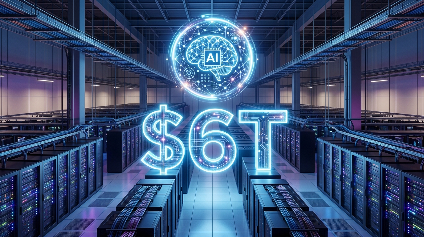 AI ต้องทำรายได้ปีละ 6 ล้านล้านดอลลาร์ จึงรองรับบูมศูนย์ข้อมูล